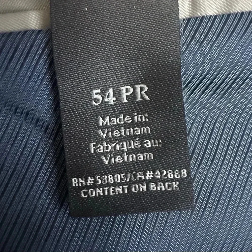 GS Perfect Fit Blazer Jacket Sport Suit Coat Men's Size 54 PR Navy Wool Blend